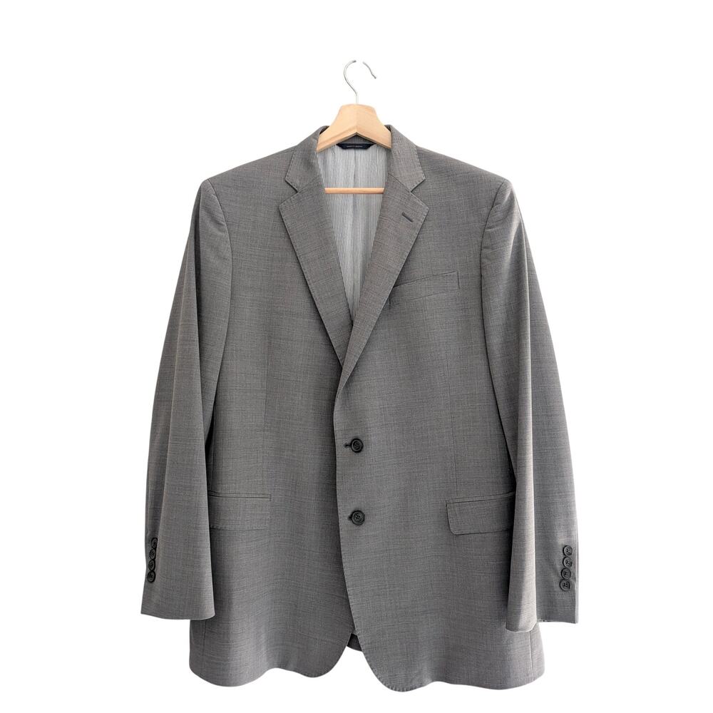 Brooks Brothers Explorer Blazer 44L Fitzgerald Fit Gray Wool Suit Jacket 44 Long